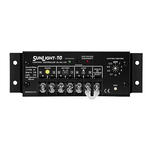 Morningstar SunLight SL-10L-12Volt 10A Charge/Lighting Controller