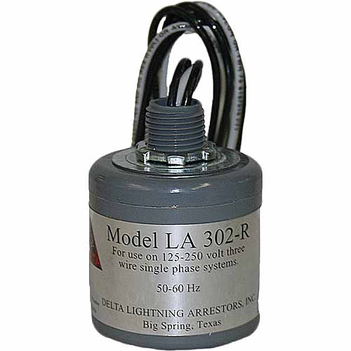 Delta LA 302R AC Lightning Arrestor, 3 Wire, Single Phase